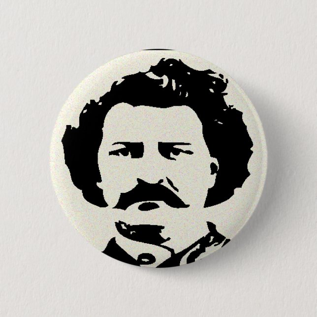 Bóton Redondo 5.08cm Louis Riel Button (Frente)