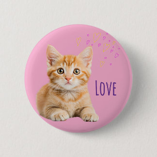 Bóton Redondo 5.08cm Loveかわいい猫ちゃん♡