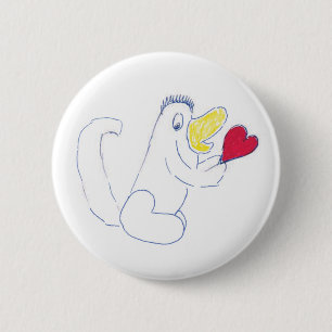 Bóton Redondo 5.08cm Love Bug Round Badge