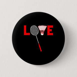 Bóton Redondo 5.08cm Love Dminton Retro Dminton Lover Presente