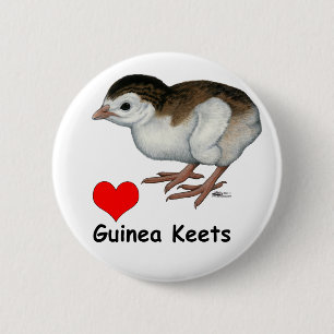 Bóton Redondo 5.08cm Love Guiné Keets