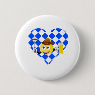 Bóton Redondo 5.08cm love oktoberfest emoji