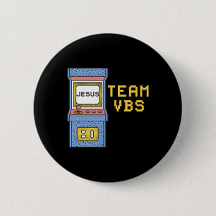 Bóton Redondo 5.08cm Love Vbs 2024 Video Game Vacation Bíblia School Re