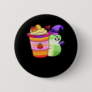 Bóton Redondo 5.08cm Lover Latão de Poção de Arroz de Pumpkin Mágico