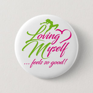 Bóton Redondo 5.08cm Loving Myself Button
