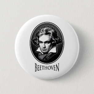 Bóton Redondo 5.08cm Ludwig van Beethoven