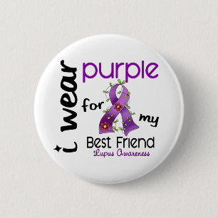 Bóton Redondo 5.08cm Lúpus EU VISTO o ROXO PARA MEU MELHOR AMIGO 43