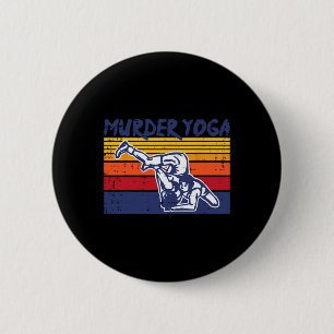 Bóton Redondo 5.08cm Luta Assassinato Yoga Lutador Retro Jiu Jitsu Mulh