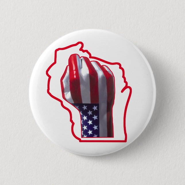 Bóton Redondo 5.08cm Lute para trás! (Frente)