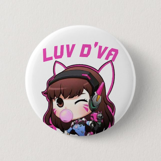 Bóton Redondo 5.08cm Luv D'Va (Frente)