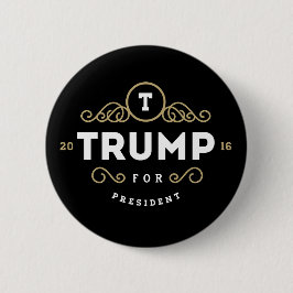 Bóton Redondo 5.08cm Luxo de Donald Trump