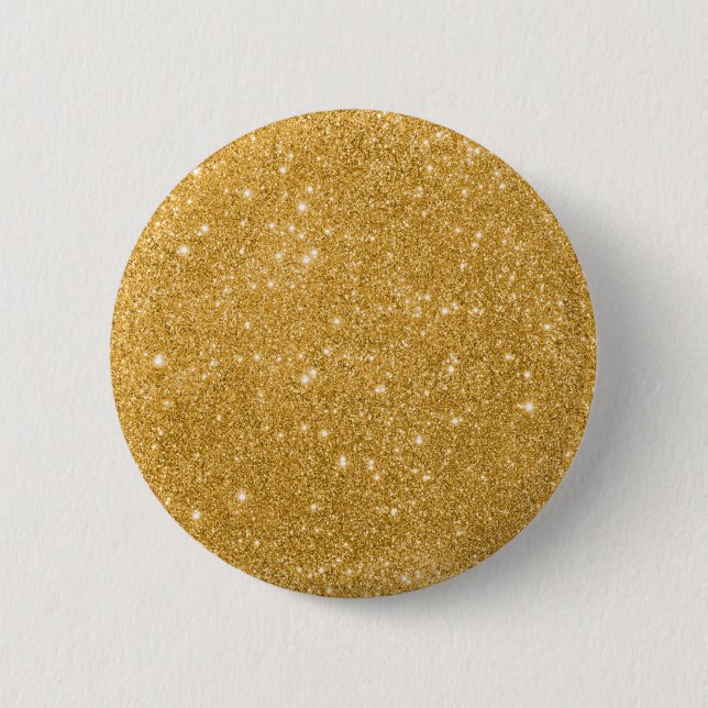 Bóton Redondo 5.08cm Luxury Gold Glitter (Frente)