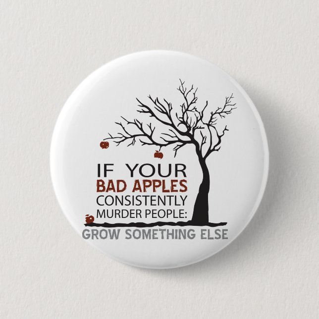 Bóton Redondo 5.08cm Maçãs Más x Pirend (Frente)