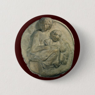 Bóton Redondo 5.08cm Madonna e Criança, Tondo Pitti por Michelangelo