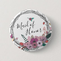 madrinha de casamento de flores elegante e moderna