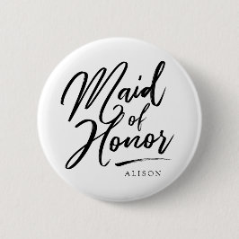 Bóton Redondo 5.08cm Madrinha de casamento elegante