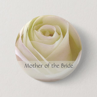 Bóton Redondo 5.08cm Mãe cor-de-rosa do dobro branco do Pin da noiva