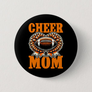 Bóton Redondo 5.08cm Mãe de Ambos Futebol Cheerleading Mãe de Torcida D