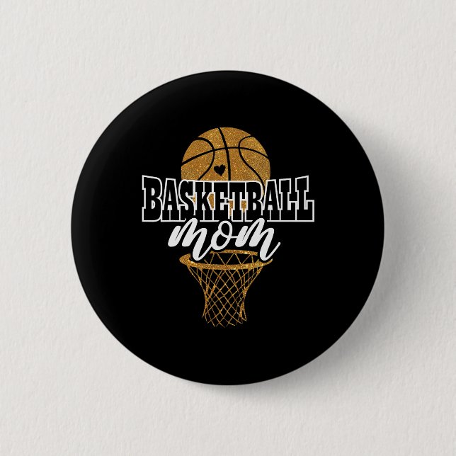 Bóton Redondo 5.08cm Mãe de basquete 1 (Frente)