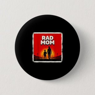Bóton Redondo 5.08cm Mãe radical mãe e filho futebol mãe pôr do sol 