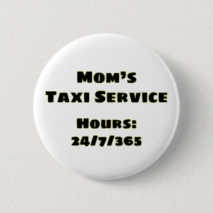 Bóton Redondo 5.08cm Mãe Taxi