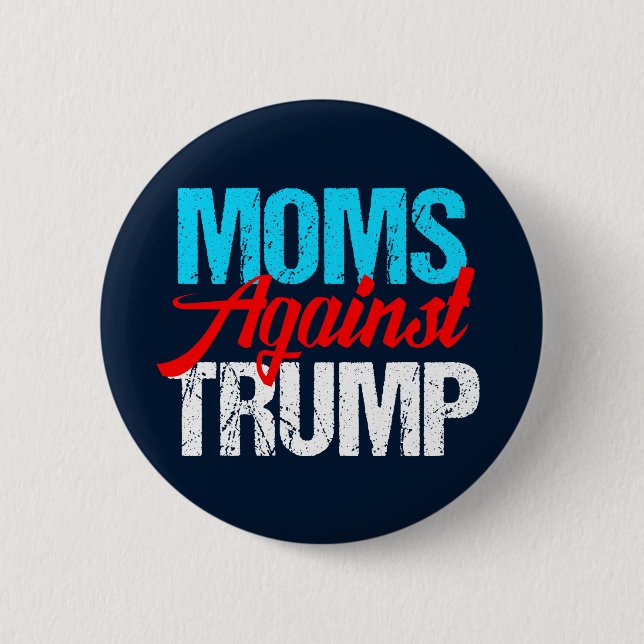 Bóton Redondo 5.08cm Mães Contra Eleições Políticas Trunfos (Frente)