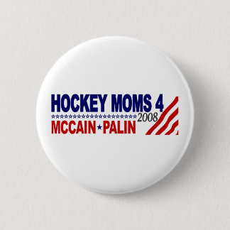 Bóton Redondo 5.08cm Mães do hóquei para McCain Palin