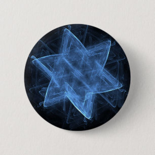 Bóton Redondo 5.08cm Magen David Fractal