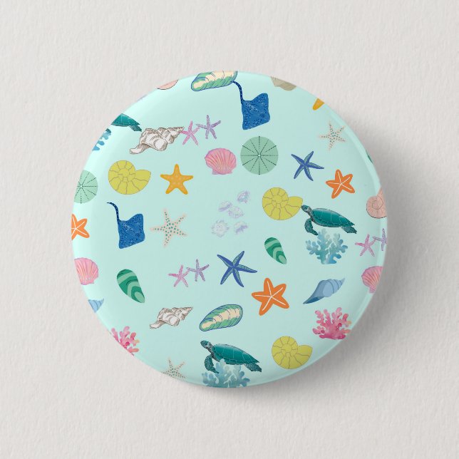 Bóton Redondo 5.08cm Magia Marinha (Frente)