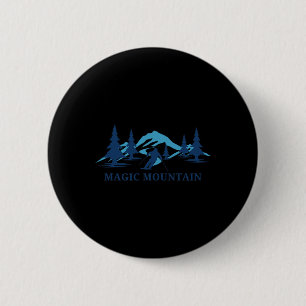 Bóton Redondo 5.08cm Magic Mountain Vermont Ski Resort Skiier