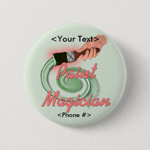 Bóton Redondo 5.08cm Magista de Tinta - Personalizar