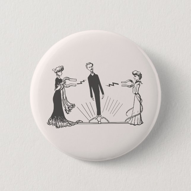 Bóton Redondo 5.08cm Magnetismo Animal - (Frente)