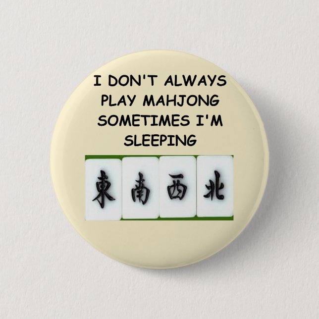 Bóton Redondo 5.08cm mahjong (Frente)
