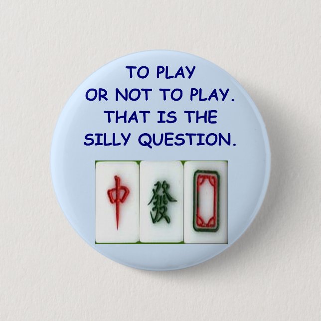 Bóton Redondo 5.08cm mahjong (Frente)