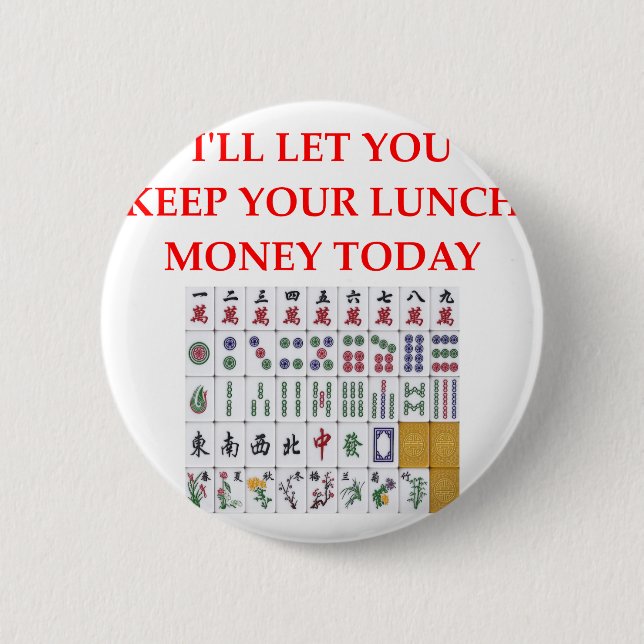 Bóton Redondo 5.08cm mahjong (Frente)