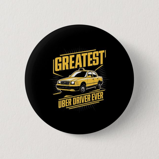 Bóton Redondo 5.08cm Maior Driver De Uber Engraçado Com Driver De Uber (Frente)