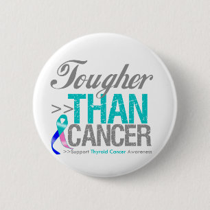 Bóton Redondo 5.08cm Mais forte que o Cancer - Cancer da tiroide
