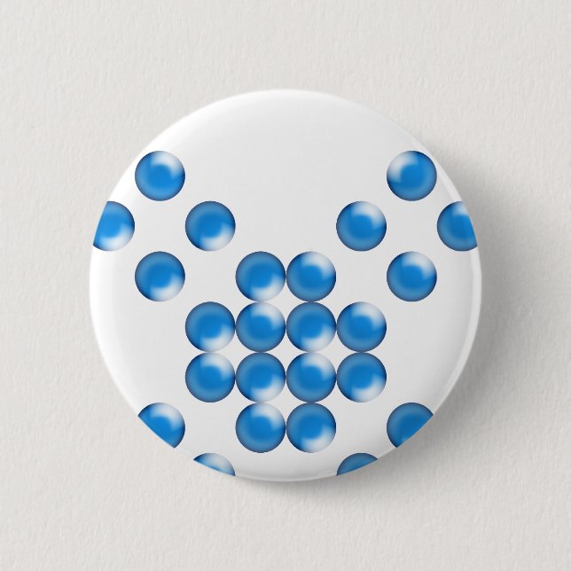 Bóton Redondo 5.08cm mais mamilos (Frente)