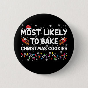 Bóton Redondo 5.08cm Mais Propenso a Fazer Biscoitos de Natal Baker de 