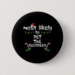Bóton Redondo 5.08cm Mais Provável Matador Da Família Xmas De Natal Pet