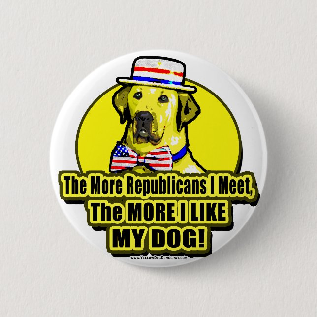 Bóton Redondo 5.08cm Mais republicanos eu encontro o botão (Frente)