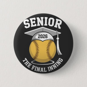 Bóton Redondo 5.08cm Mais velho A Graduação Final De Softball Em 2026