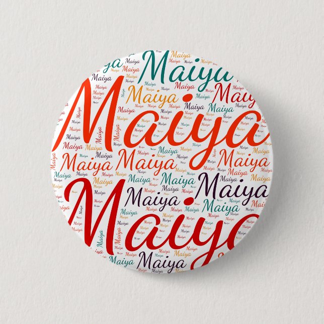 Bóton Redondo 5.08cm Maiya (Frente)