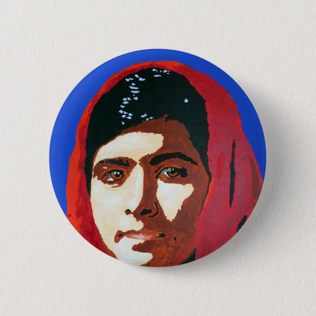 BÓTON REDONDO 5.08CM MALALA YOUSAFZAI (Frente)