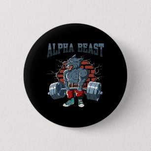 Bóton Redondo 5.08cm Malhação Alpha Wolf Fazendo Treinamento em Destaqu