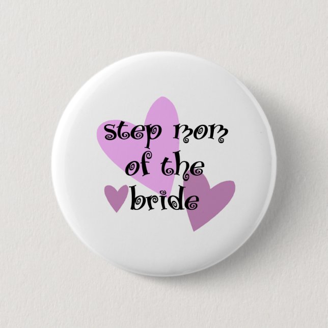 Bóton Redondo 5.08cm Mamã da etapa da noiva (Frente)