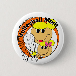 Bóton Redondo 5.08cm Mamã do voleibol
