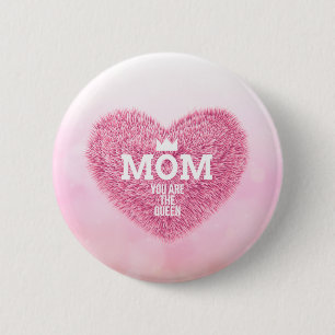 Bóton Redondo 5.08cm Mamã o botão do Pin do dia das mães   da rainha