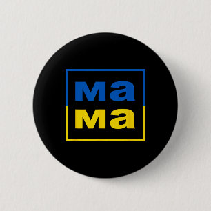 Bóton Redondo 5.08cm Mamãe Ucraniana Mãe Bandeira Da Ucrânia Orgulhosa