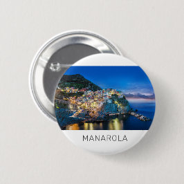 Bóton Redondo 5.08cm Manarola Cinque Terre La Spezia Itália Panorama